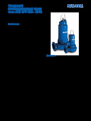 वेस्टवाटर पंप Sulzer XFP 100 E VX 3