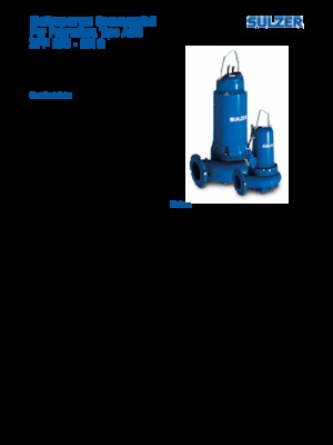 वेस्टवाटर पंप Sulzer XFP 150 G CB1.3