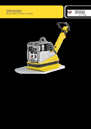 रिवर्सिबल वाइब्रेटरी प्लेट कॉम्पेक्टर Wacker Neuson DPU5545He c