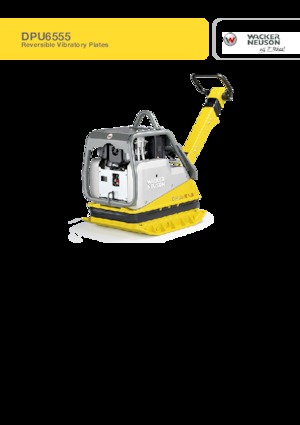रिवर्सिबल वाइब्रेटरी प्लेट कॉम्पेक्टर Wacker Neuson DPU6555Hec 