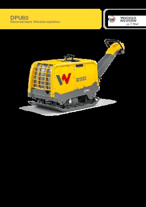 रिवर्सिबल वाइब्रेटरी प्लेट कॉम्पेक्टर Wacker Neuson DPU80 Lem 770