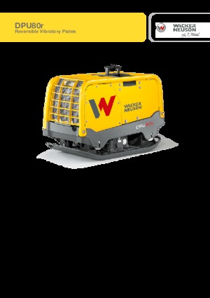 रिवर्सिबल वाइब्रेटरी प्लेट कॉम्पेक्टर Wacker Neuson DPU80r Lem 770