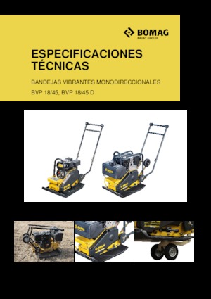 सिंगल डायरेक्शन वाइब्रेटरी प्लेट कॉम्पेक्टर Bomag BVP 18/45 D