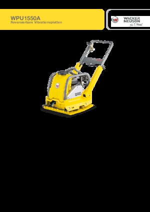 रिवर्सिबल वाइब्रेटरी प्लेट कॉम्पेक्टर Wacker Neuson WPU1550A