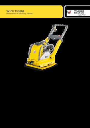 रिवर्सिबल वाइब्रेटरी प्लेट कॉम्पेक्टर Wacker Neuson WPU1550A