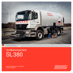 स्वीपर ट्रक, राइट-हैंड सक्शन हेड BROCK SL 380 K