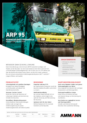 टैंडम वाइब्रेशन रोलर Ammann ARP 95