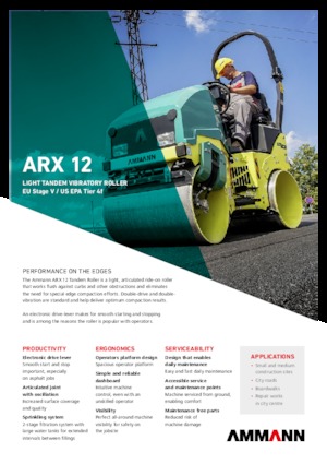 टैंडम वाइब्रेशन रोलर Ammann ARX 12 T4f