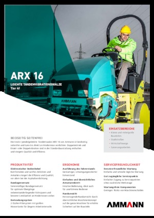 टैंडम वाइब्रेशन रोलर Ammann ARX 16