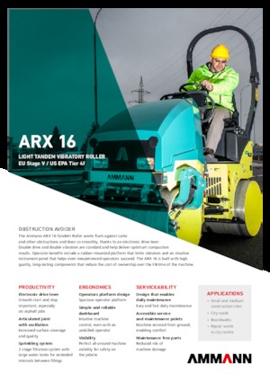 टैंडम वाइब्रेशन रोलर Ammann ARX 16 T4f