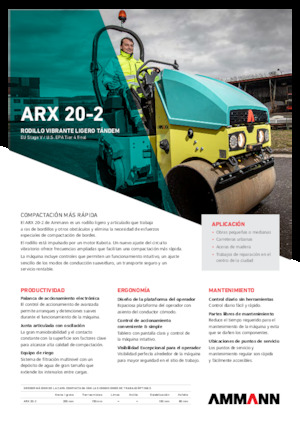 टैंडम वाइब्रेशन रोलर Ammann ARX 20-2