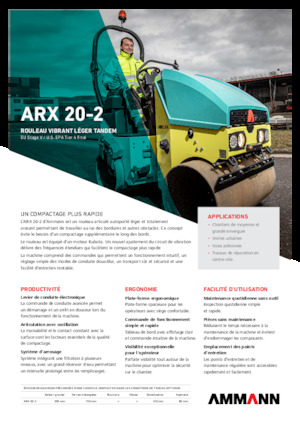 टैंडम वाइब्रेशन रोलर Ammann ARX 20-2