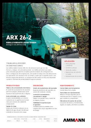 टैंडम वाइब्रेशन रोलर Ammann ARX 26-2