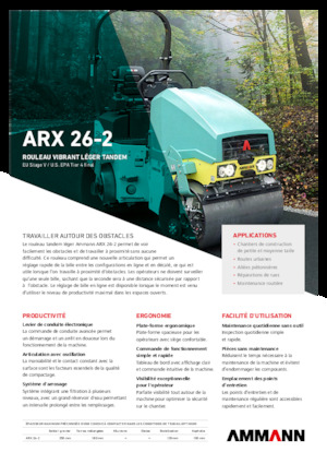 टैंडम वाइब्रेशन रोलर Ammann ARX 26-2