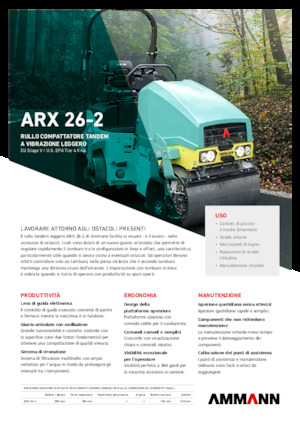 टैंडम वाइब्रेशन रोलर Ammann ARX 26-2