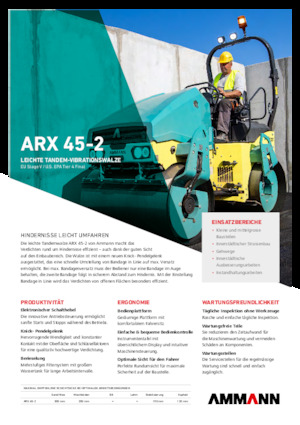 टैंडम वाइब्रेशन रोलर Ammann ARX 45-2
