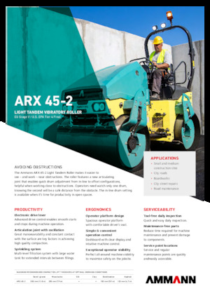 टैंडम वाइब्रेशन रोलर Ammann ARX 45-2