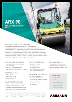टैंडम वाइब्रेशन रोलर Ammann ARX 90