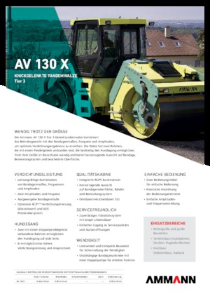 टैंडम वाइब्रेशन रोलर Ammann AV 130 X