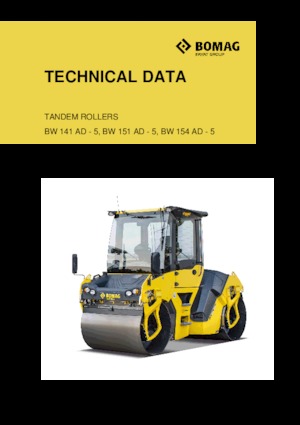 टैंडम वाइब्रेशन रोलर Bomag BW 151 AD-5