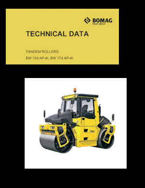 टैंडम वाइब्रेशन रोलर Bomag BW 154 AP-4I