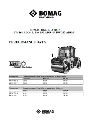 टैंडम वाइब्रेशन रोलर Bomag BW 161 ADO-5