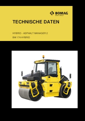 टैंडम वाइब्रेशन रोलर Bomag BW 174 AP 4 AM Hybrid