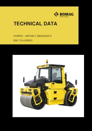 टैंडम वाइब्रेशन रोलर Bomag BW 174 AP 4 AM Hybrid