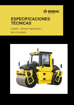टैंडम वाइब्रेशन रोलर Bomag BW 174 AP 4 AM Hybrid