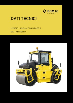 टैंडम वाइब्रेशन रोलर Bomag BW 174 AP 4 AM Hybrid