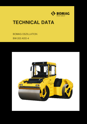 टैंडम वाइब्रेशन रोलर Bomag BW 203 ADO-4