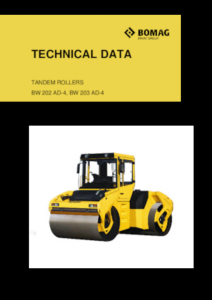 टैंडम वाइब्रेशन रोलर Bomag BW 203 SL-4