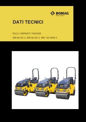 टैंडम वाइब्रेशन रोलर Bomag BW 100 ADM-5