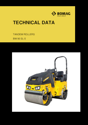 टैंडम वाइब्रेशन रोलर Bomag BW 90 SL-5