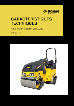 टैंडम वाइब्रेशन रोलर Bomag BW 90 SL-5