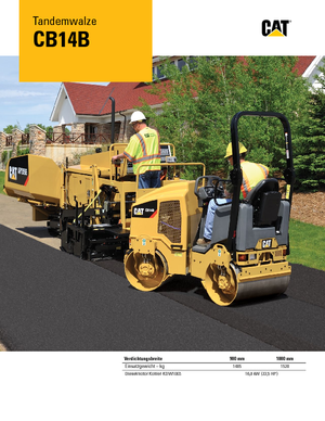 टैंडम वाइब्रेशन रोलर Caterpillar CB14B