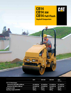 टैंडम वाइब्रेशन रोलर Caterpillar CB14