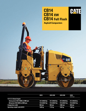 टैंडम वाइब्रेशन रोलर Caterpillar CB14