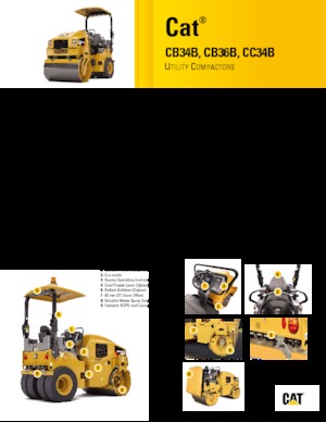 टैंडम वाइब्रेशन रोलर Caterpillar CB34B
