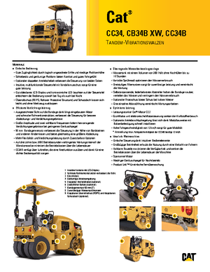 टैंडम वाइब्रेशन रोलर Caterpillar CB34B