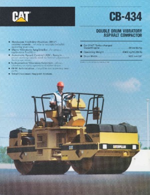 टैंडम वाइब्रेशन रोलर Caterpillar CB-434