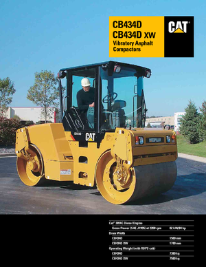 टैंडम वाइब्रेशन रोलर Caterpillar CB434D