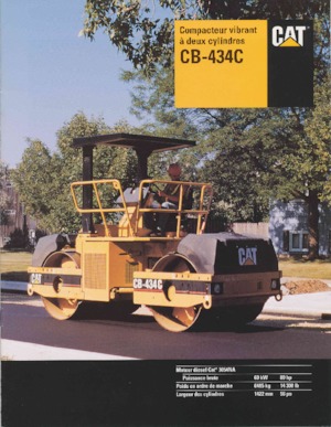 टैंडम वाइब्रेशन रोलर Caterpillar CB-434C