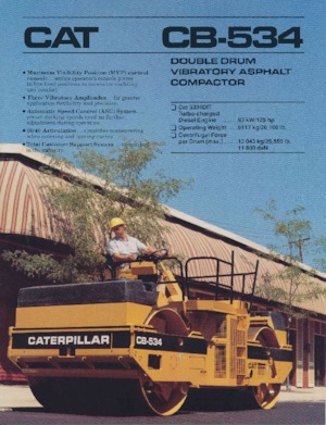 टैंडम वाइब्रेशन रोलर Caterpillar CB-534