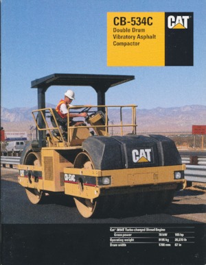 टैंडम वाइब्रेशन रोलर Caterpillar CB-534C