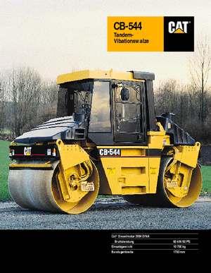 टैंडम वाइब्रेशन रोलर Caterpillar CB 544