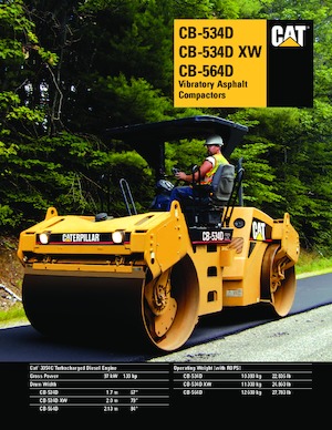 टैंडम वाइब्रेशन रोलर Caterpillar CB-564D