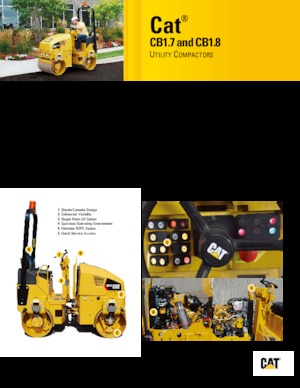 टैंडम वाइब्रेशन रोलर Caterpillar CB1.8