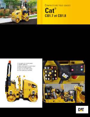 टैंडम वाइब्रेशन रोलर Caterpillar CB1.8