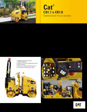 टैंडम वाइब्रेशन रोलर Caterpillar CB1.8